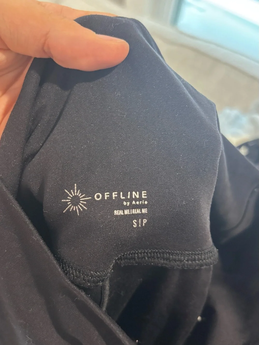 Offline By Aerie Flowy Shorts Black